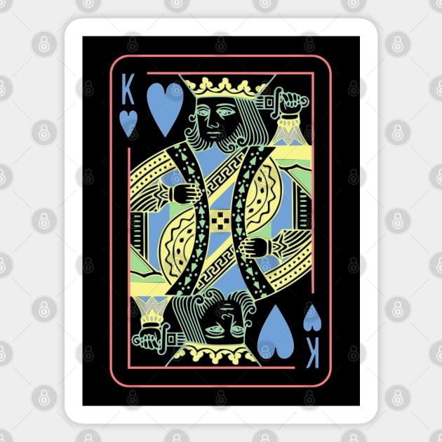 King of Hearts Night Mode Magnet by inotyler